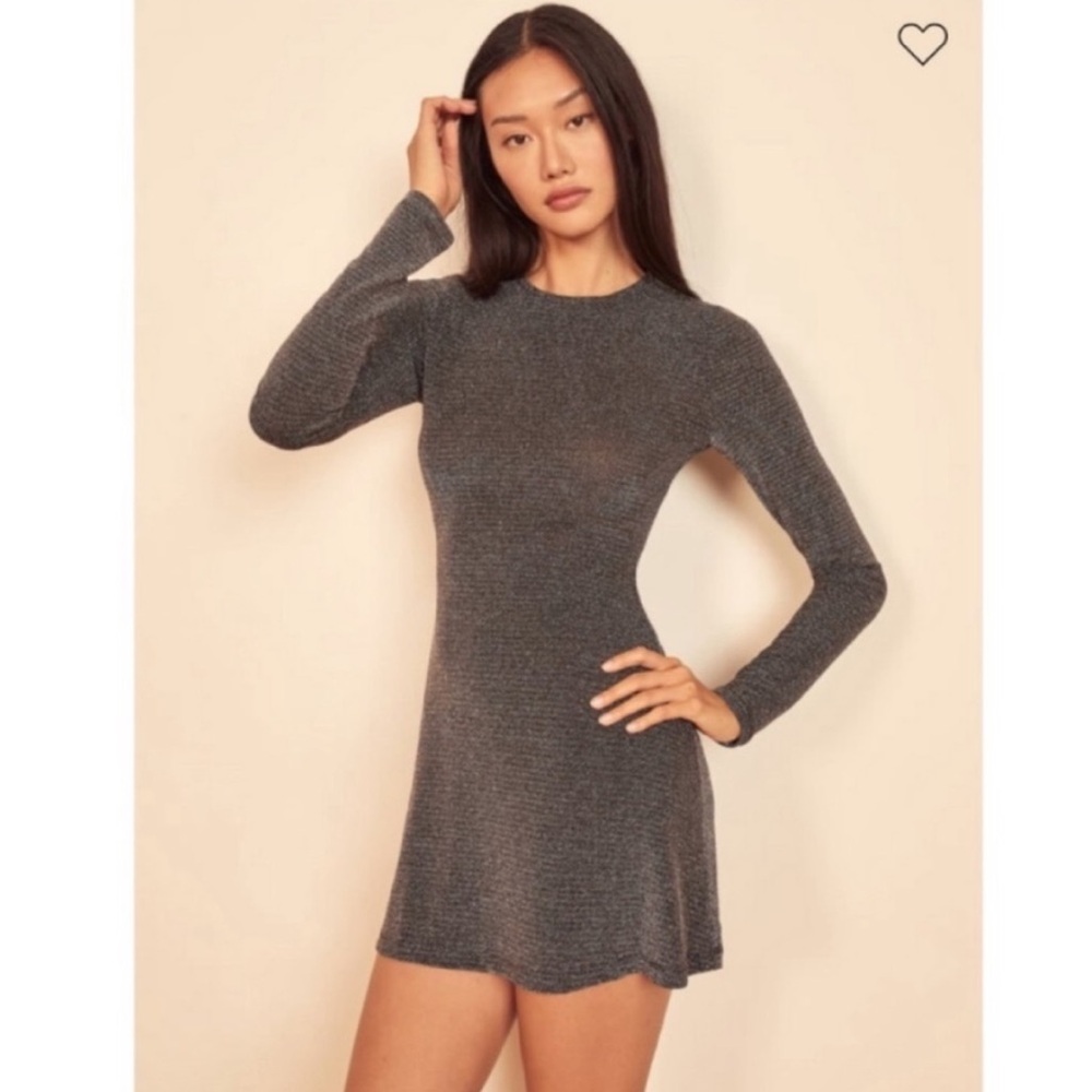 Reformation Silver Dress